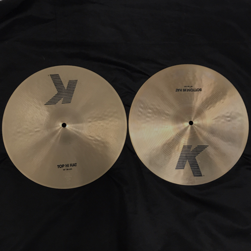 ジルジャン K トップハイハット ボトムハイハット 14インチ 36cm シンバル 2点セット